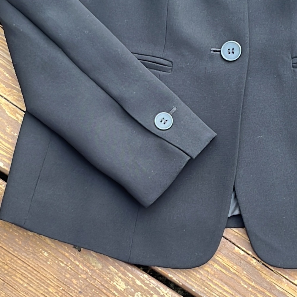 Stylish 3-Button Front Black Fitted Business Blaz… - image 3